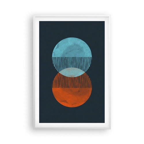 Poster in einem weißen Rahmen - Astronomische Fantasie - 61x91 cm