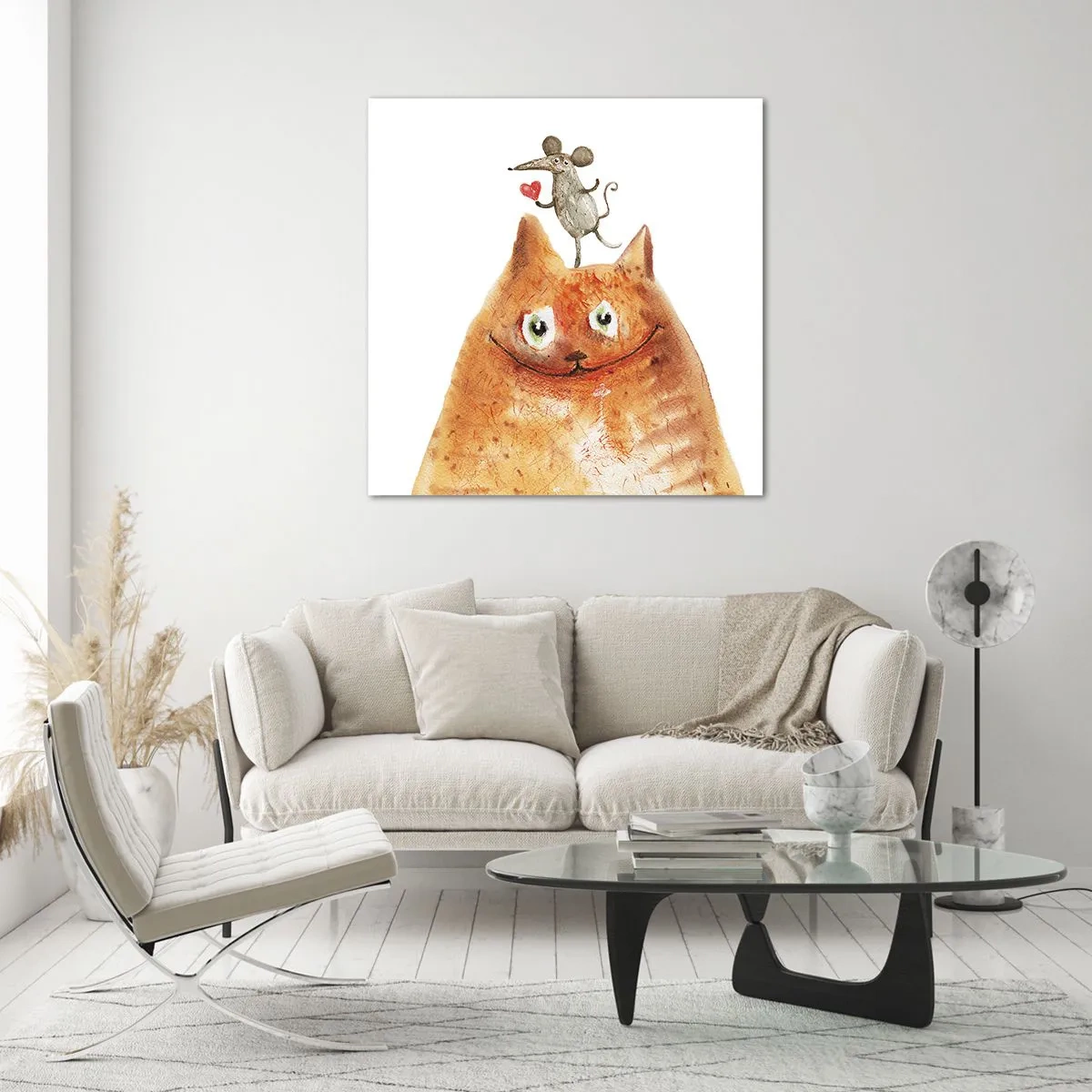 Glasbild - Bild auf glas - Paradoxien der Liebe - 70x70 cm