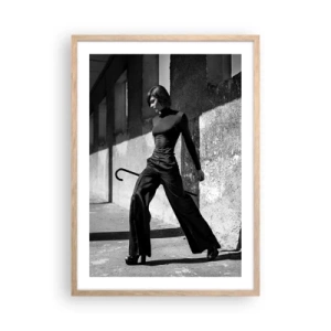 Poster in einem Rahmen aus heller Eiche - Urbane Eleganz - 50x70 cm