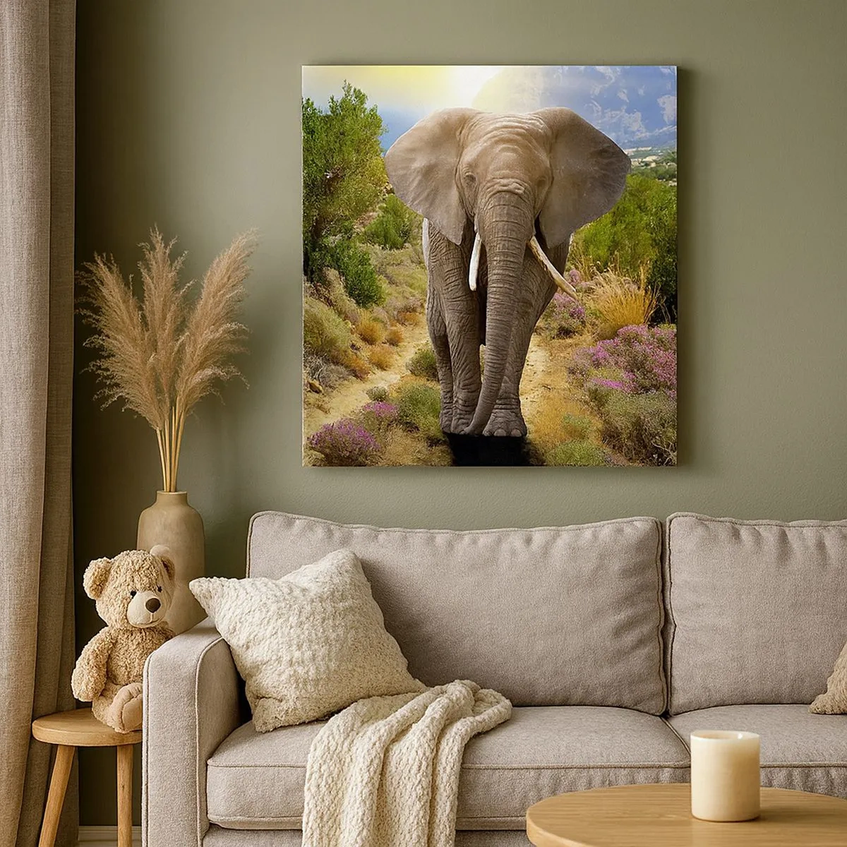 Bild auf Leinwand - Leinwandbild - So sah Eden aus - 30x30 cm