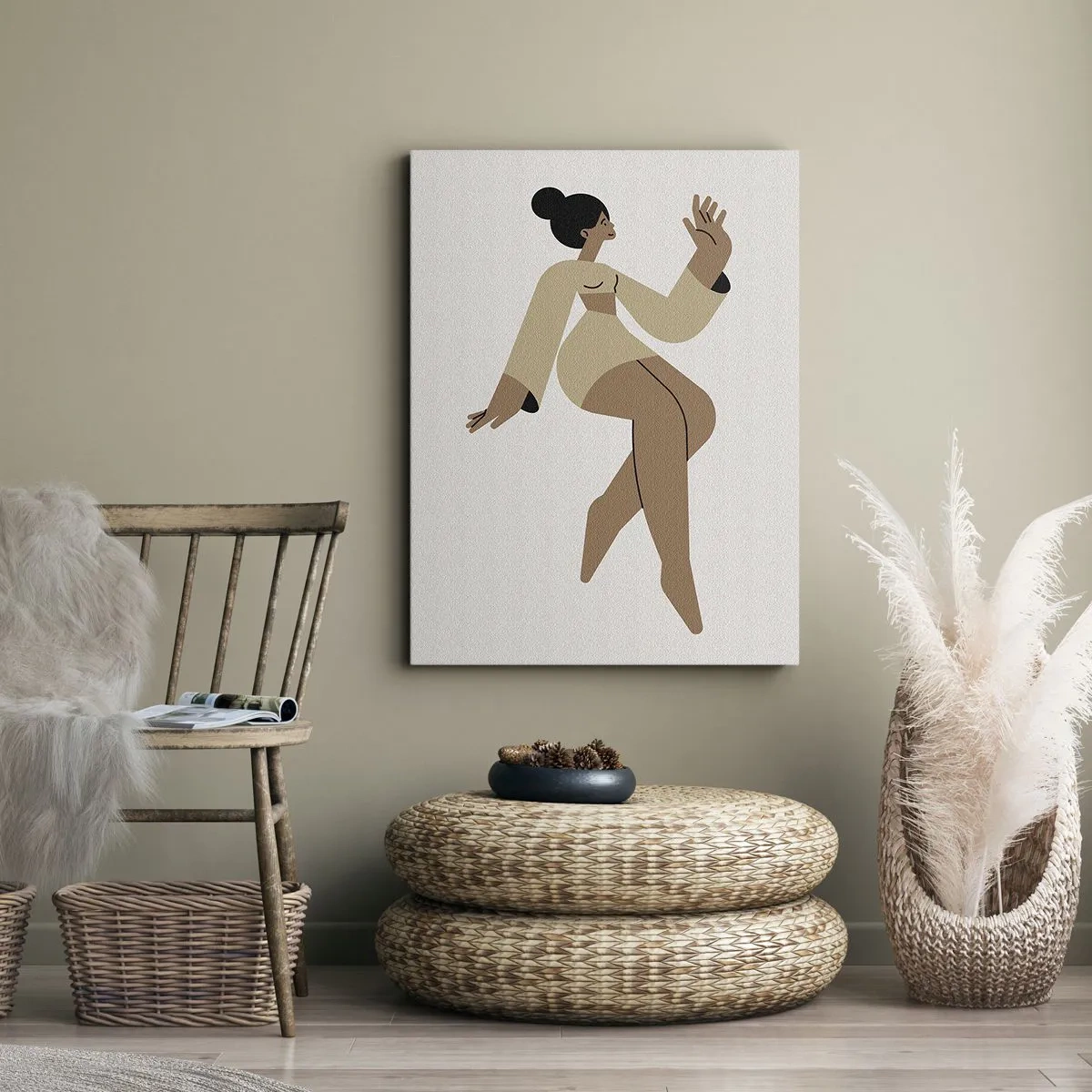 Bild auf Leinwand - Leinwandbild - Eine anmutige Form - 70x100 cm