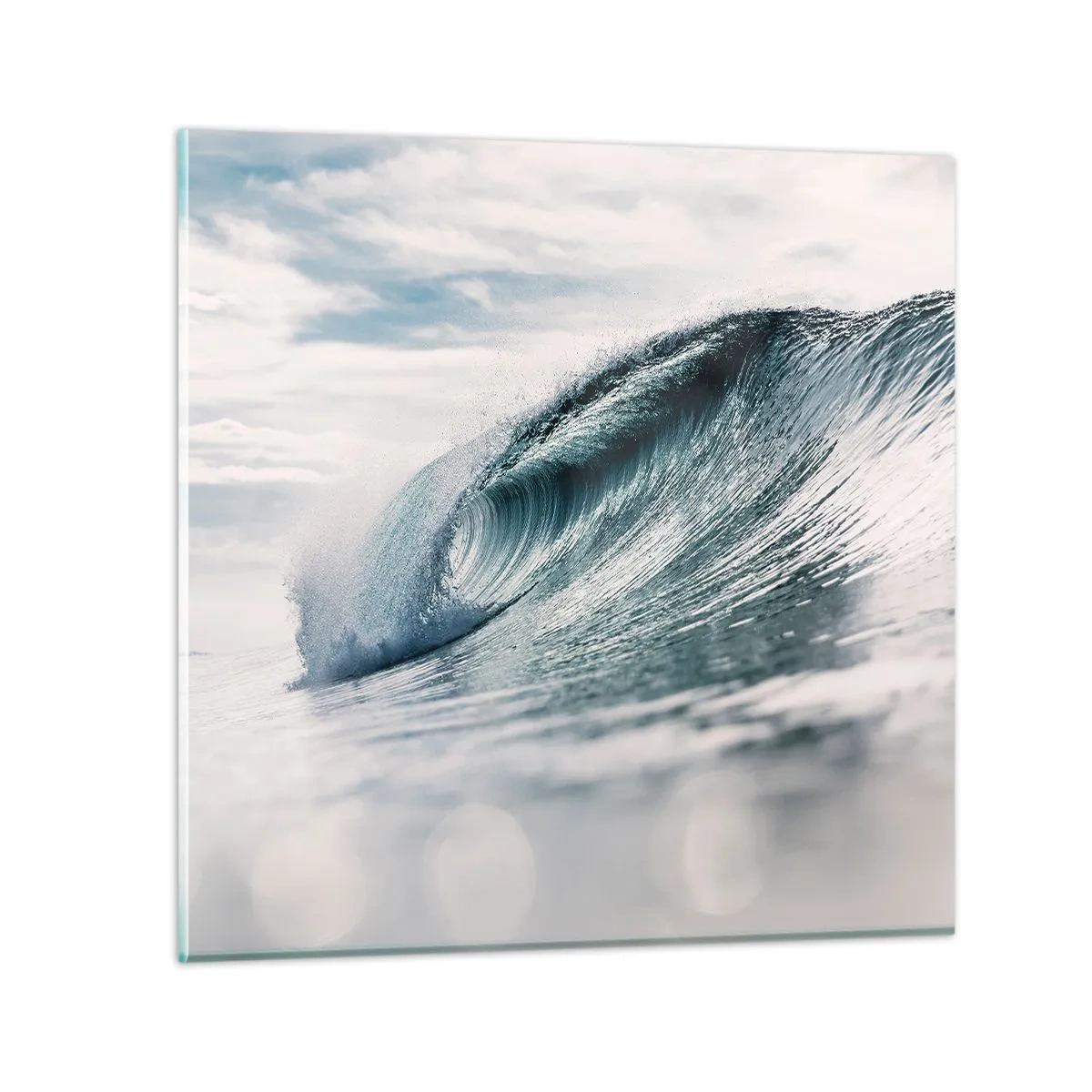 Glasbild - Bild auf glas - Wasserspitze - 60x60 cm