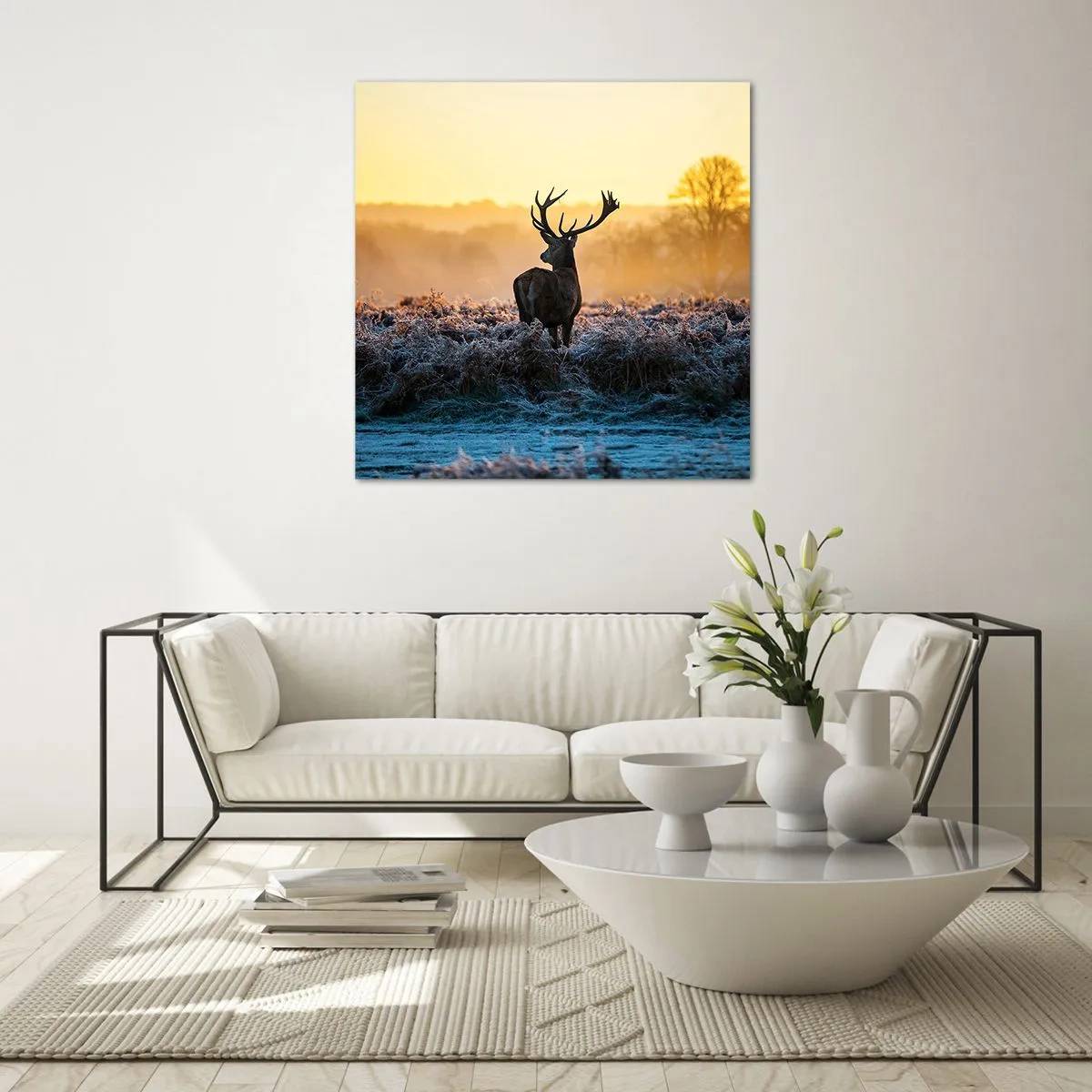 Glasbild - Bild auf glas - Gekrönt auf seinem Besitz - 60x60 cm