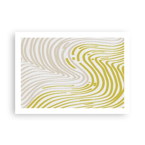 Poster - Komposition mit sanfter Biegung - 70x50 cm