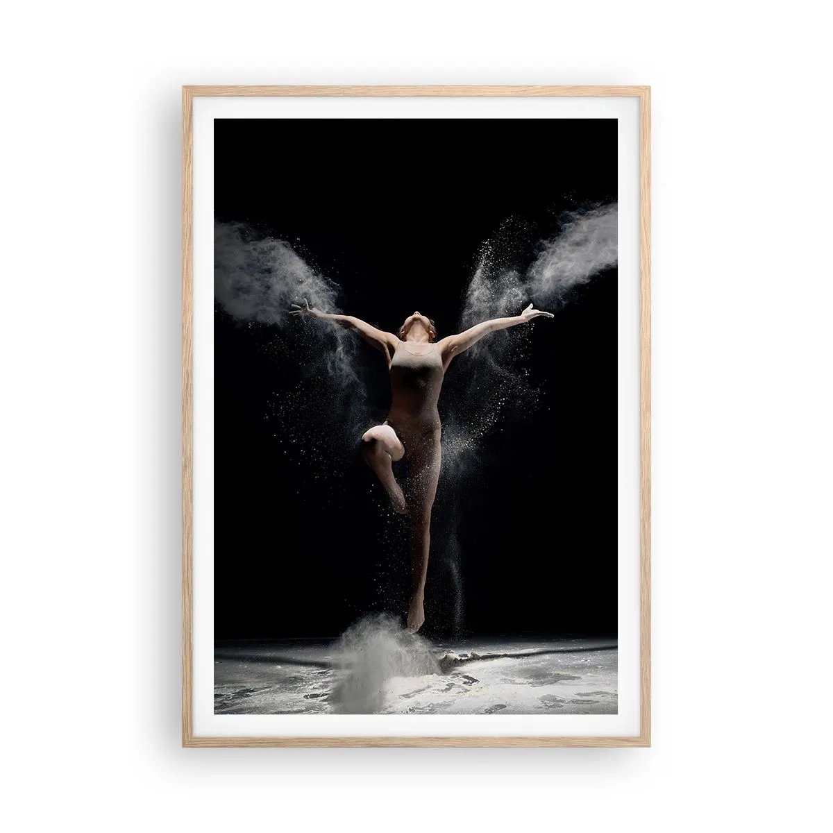 Poster in einem Rahmen aus heller Eiche - Elfen existieren - 70x100 cm