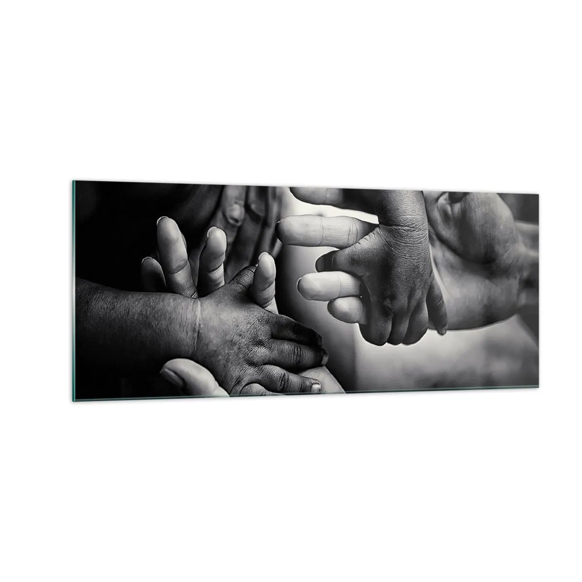 Glasbild - Bild auf glas - Mensch sein - 100x40 cm