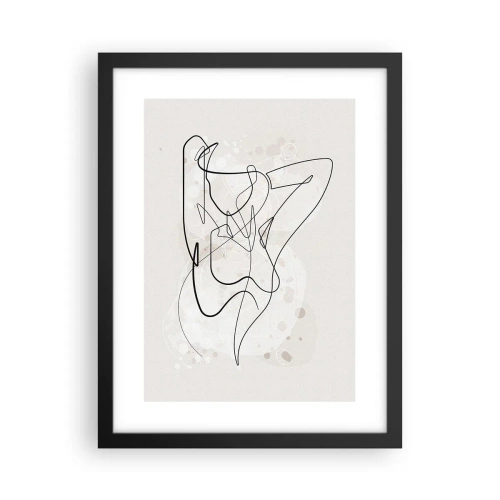 Poster in einem schwarzem Rahmen - Die Kunst der Verführung - 30x40 cm