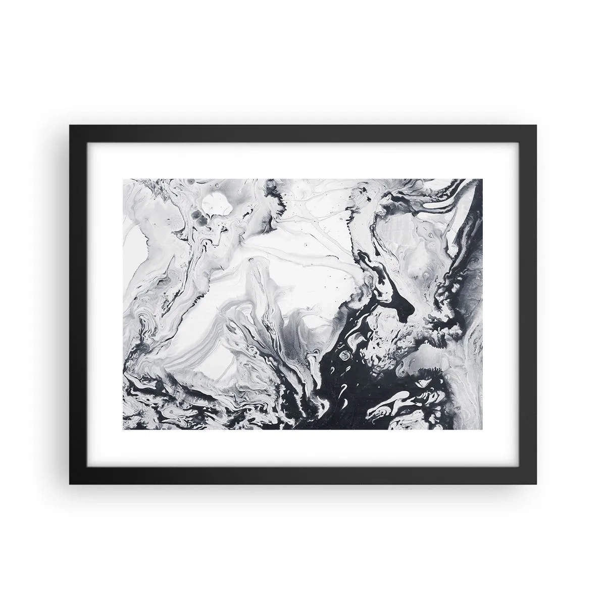 Poster in einem schwarzem Rahmen - Das Innere der Erde - 40x30 cm