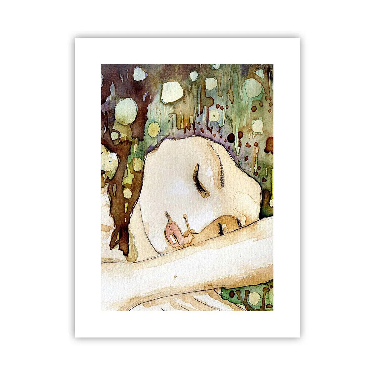 Poster - Ein smaragd-violetter Traum - 30x40 cm