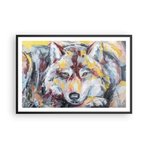 Poster in einem schwarzem Rahmen - Seelenfrieden unter den Lieben - 91x61 cm