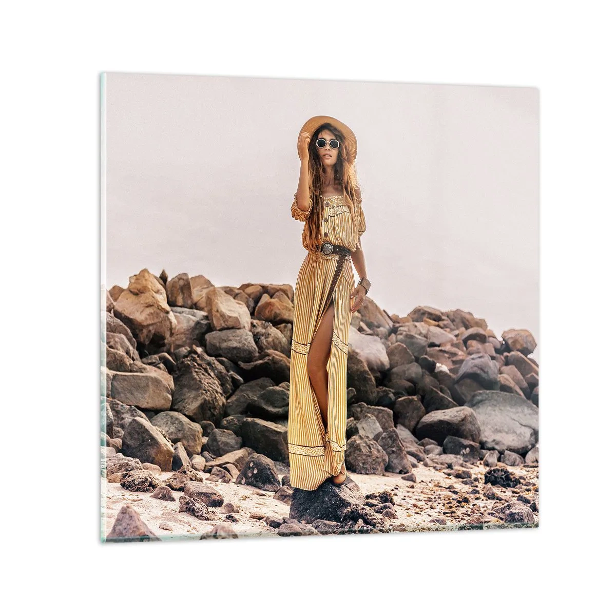 Glasbild - Bild auf glas - Die Magie der Steine - 70x70 cm