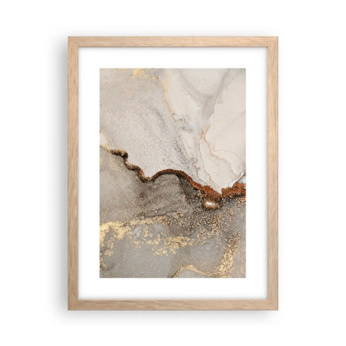 Poster in einem Rahmen aus heller Eiche - An der Grenze der Farben - 30x40 cm
