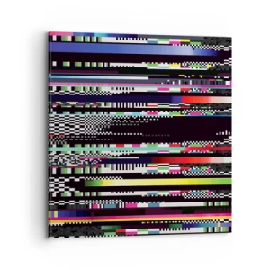 Bild auf Leinwand - Leinwandbild - Das Kontrollbild der Realität - 70x70 cm