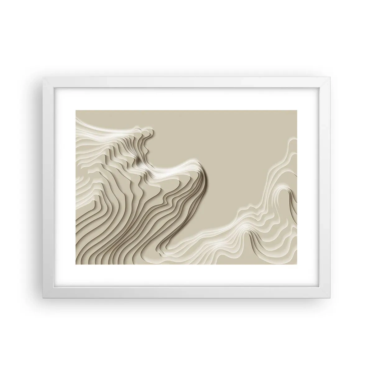 Poster in einem weißen Rahmen - Topographie der Kunst - 40x30 cm