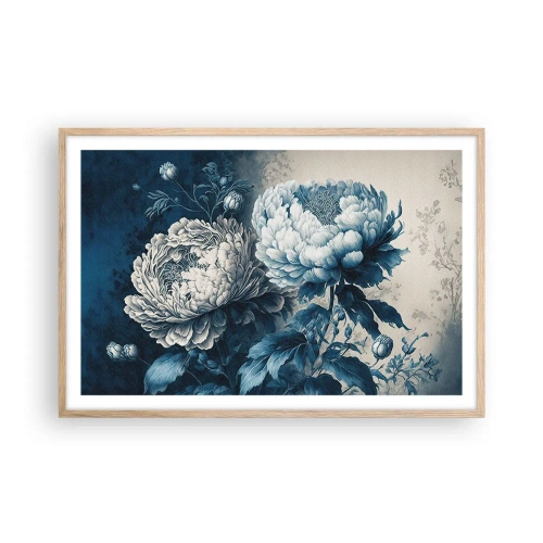 Poster in einem Rahmen aus heller Eiche - Passendes Paar - 91x61 cm