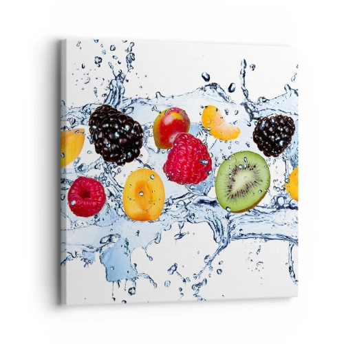 Bild auf Leinwand - Leinwandbild - Viel Spaß mit uns - 30x30 cm