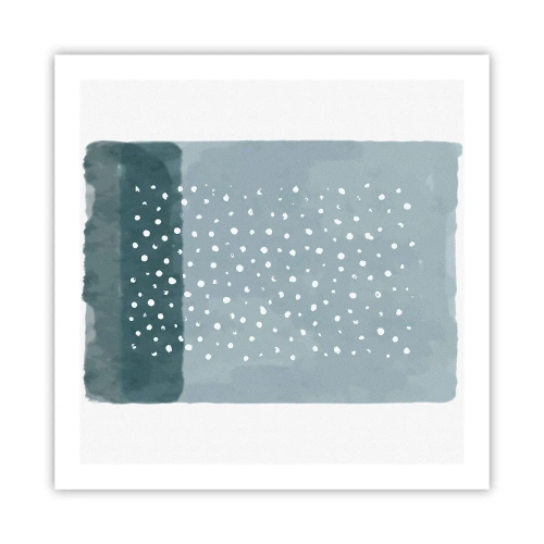 Poster - Auf Blau gewachsen - 60x60 cm