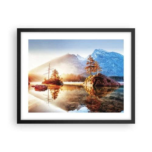 Poster in einem schwarzem Rahmen - Natur in neuem Licht - 50x40 cm