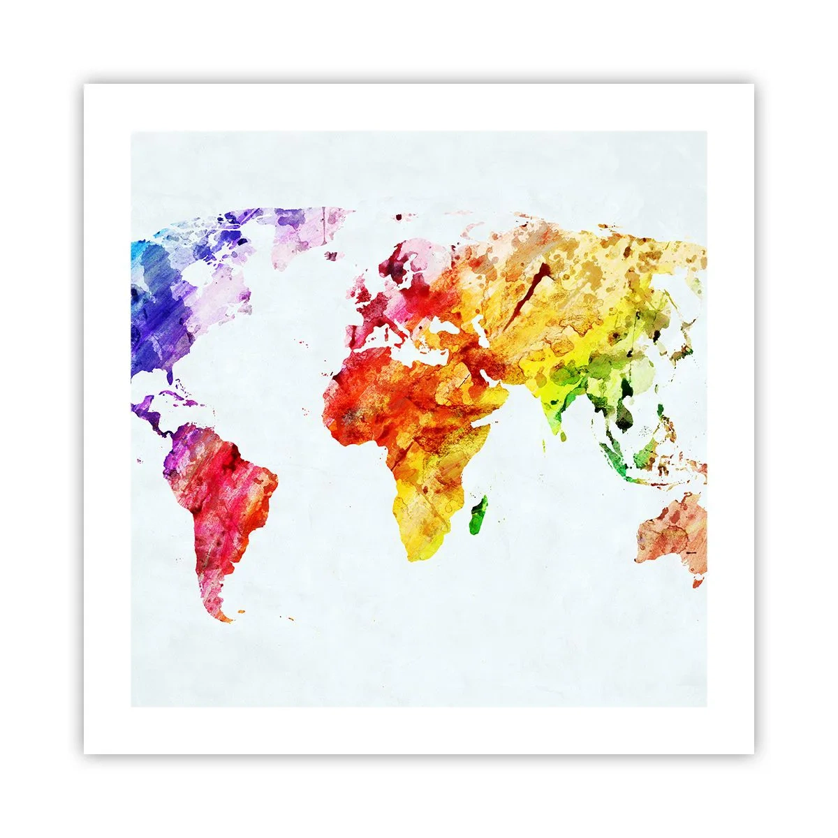 Poster - Alle Farben der Welt - 50x50 cm