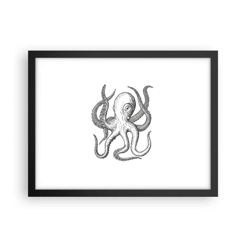 Poster in einem schwarzem Rahmen - Mit den Wellen tanzen - 40x30 cm