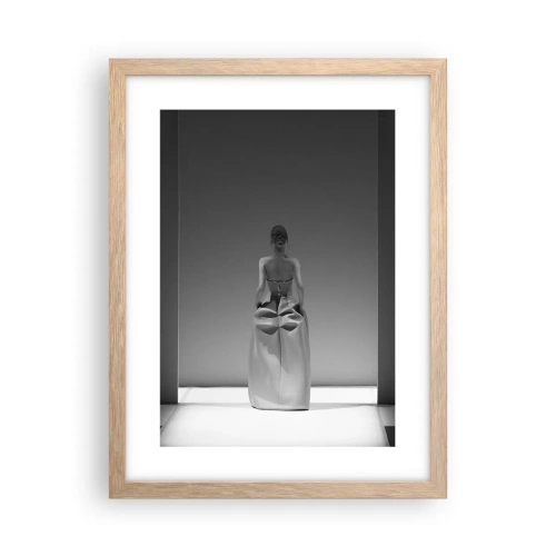 Poster in einem Rahmen aus heller Eiche - Raffinierte Einfachheit - 30x40 cm