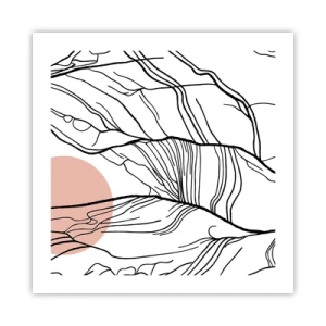 Poster - In einem Netz aus Zweigen - 50x50 cm