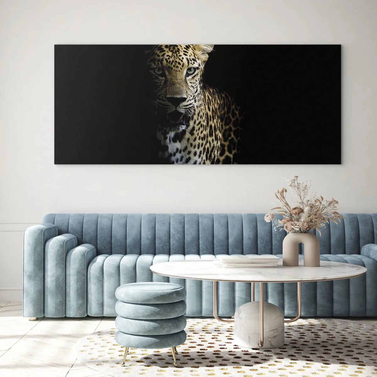 Glasbild - Bild auf glas - Dunkle Schönheit - 100x40 cm