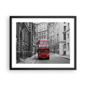 Poster in einem schwarzem Rahmen - Der Alltag muss nicht grau sein - 50x40 cm