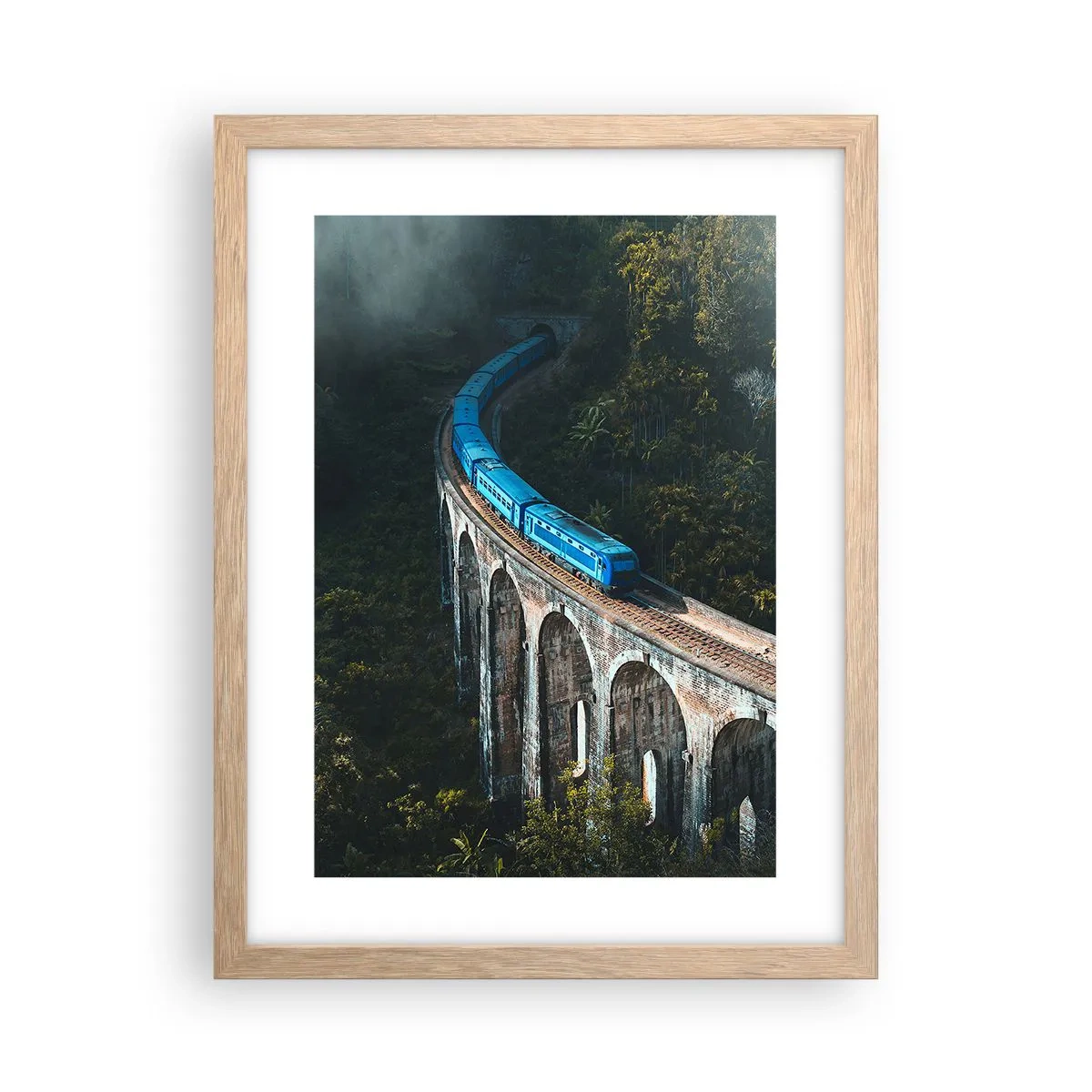 Poster in einem Rahmen aus heller Eiche - Neigung zur Natur - 30x40 cm