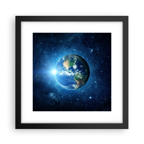 Poster in einem schwarzem Rahmen - Wir sind im Himmel - 30x30 cm