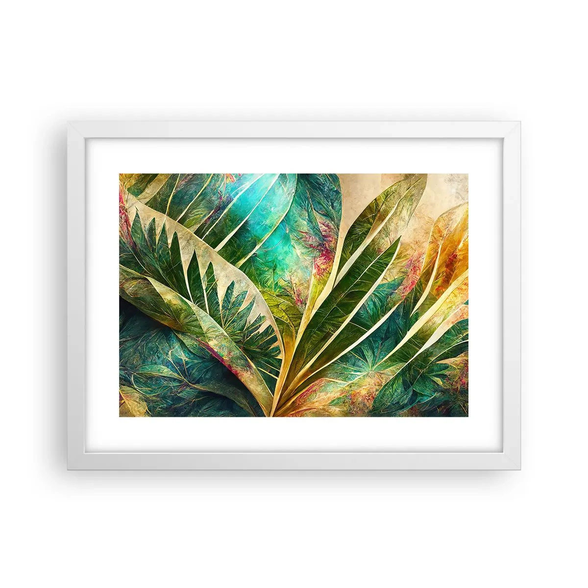 Poster in einem weißen Rahmen - Farben der Tropen - 40x30 cm