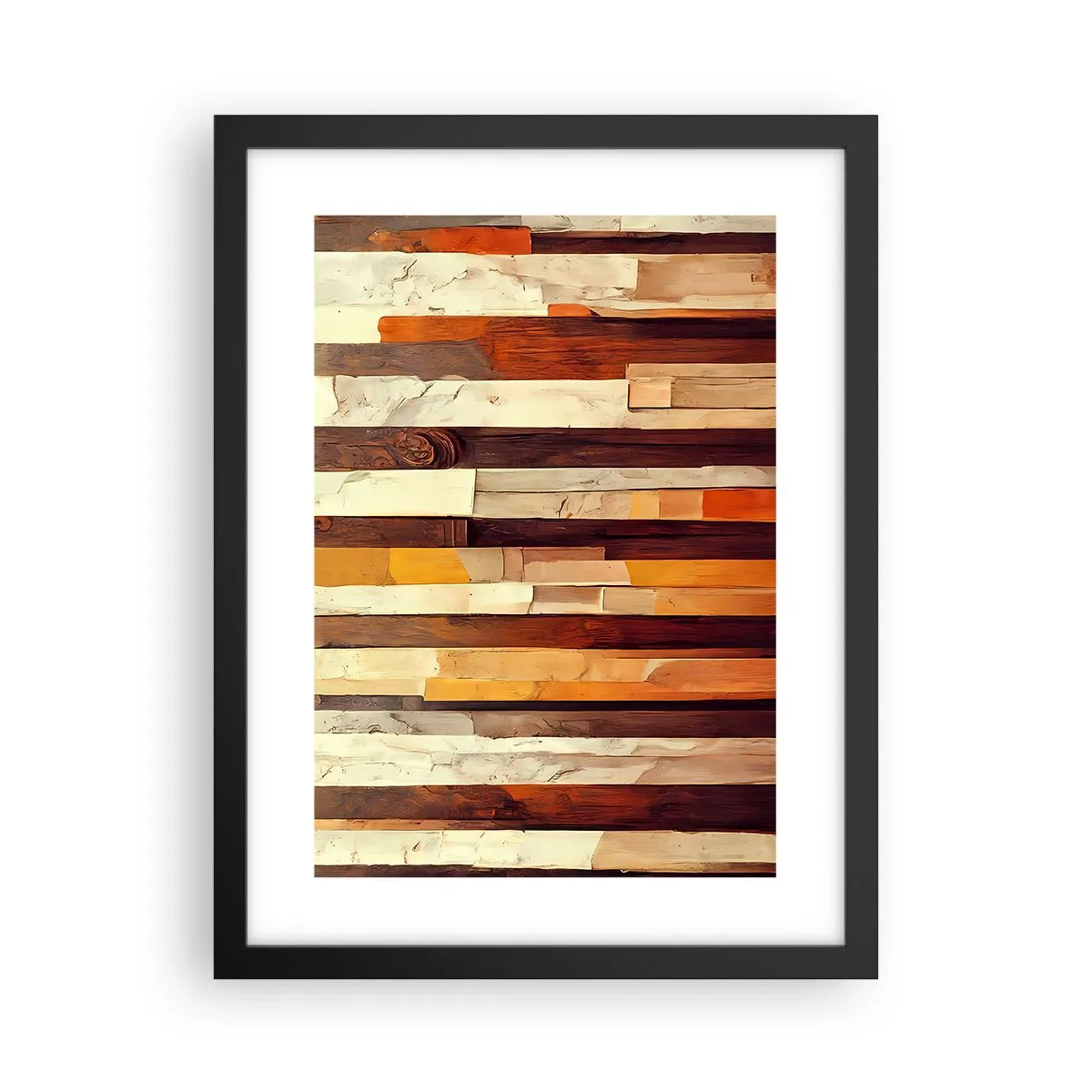 Poster in einem schwarzem Rahmen - Hymne der Waldbäume - 30x40 cm