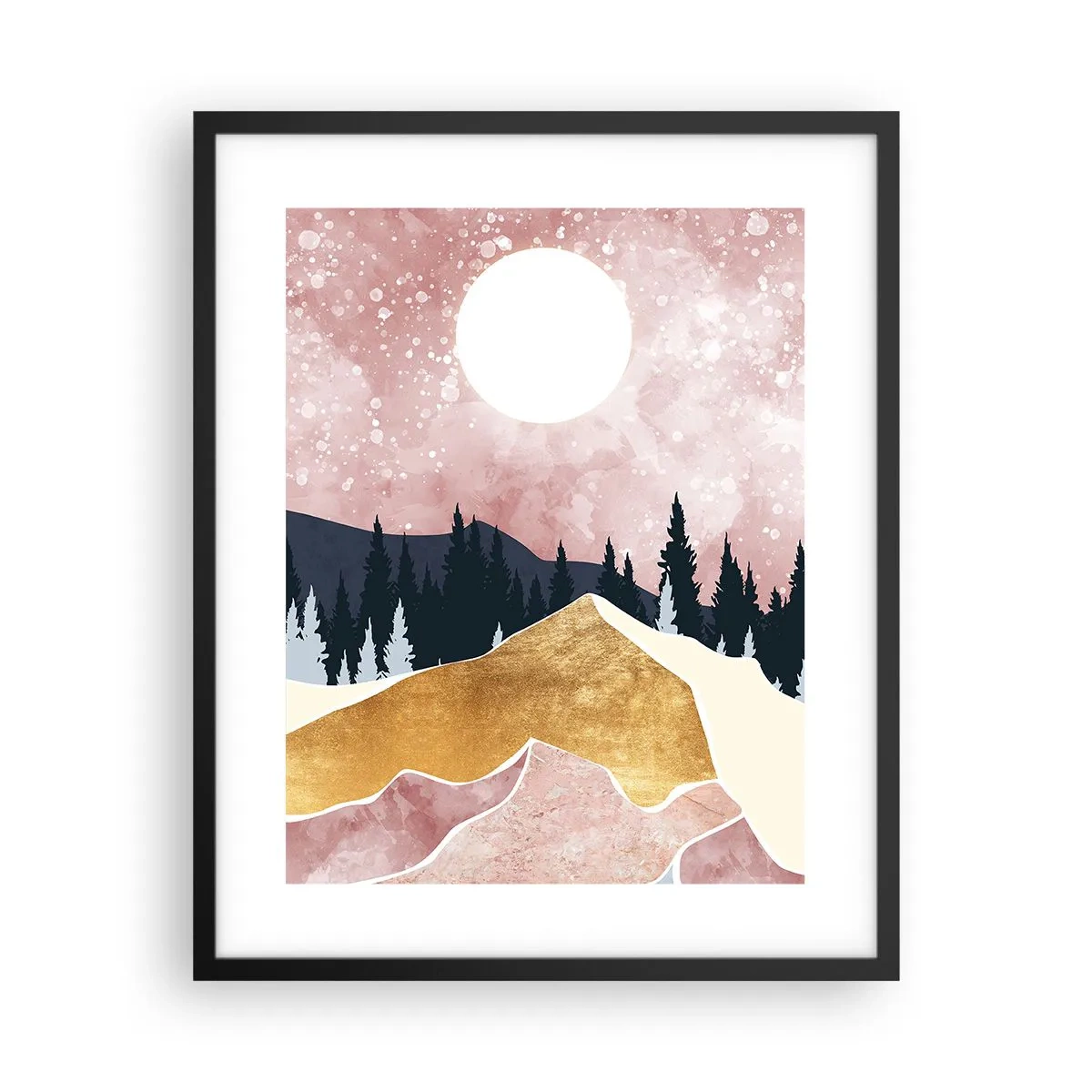 Poster in einem schwarzem Rahmen - Nachtwache - 40x50 cm