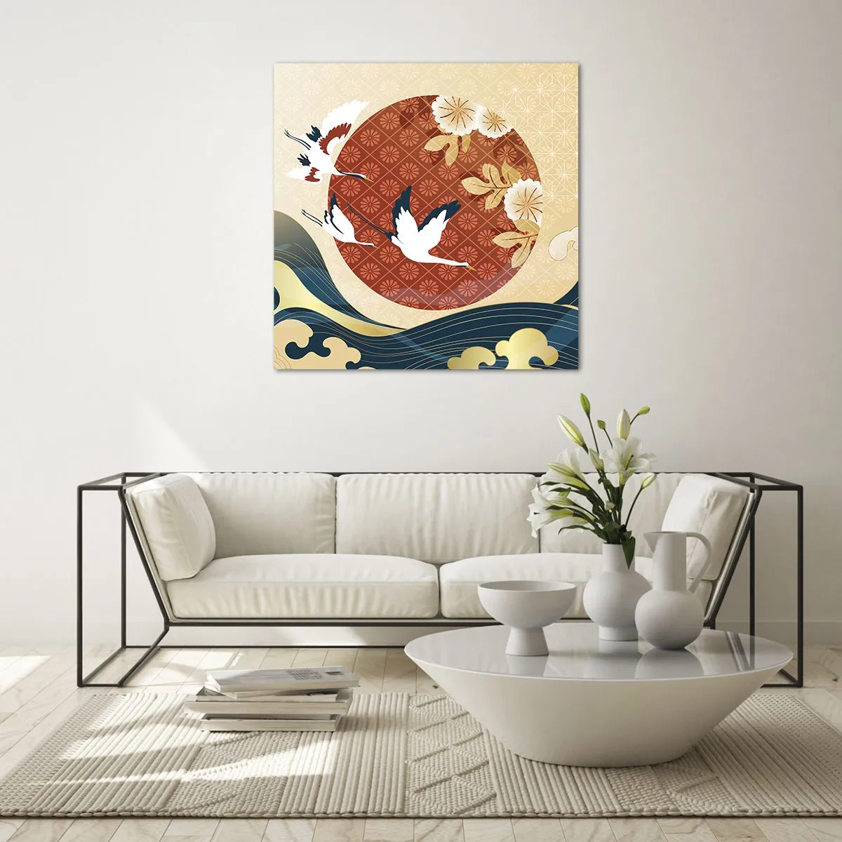 Glasbild - Bild auf glas - Japanisches Märchen - 70x70 cm