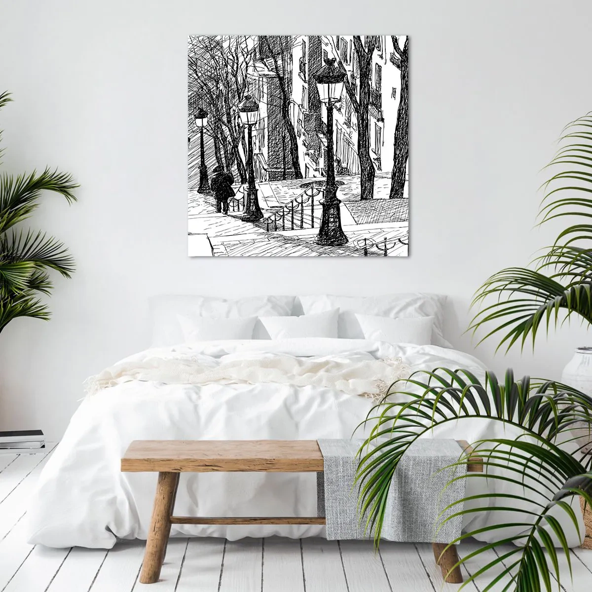 Bild auf Leinwand - Leinwandbild - Liebesgeschichte oder Horrorgeschichte? - 50x50 cm