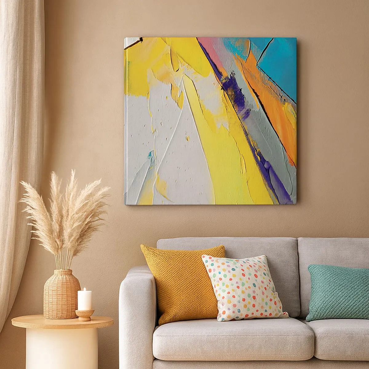 Bild auf Leinwand - Leinwandbild - Die Anatomie des Lichts - 30x30 cm