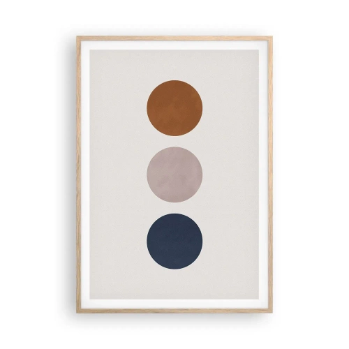 Poster in einem Rahmen aus heller Eiche - Ein Symbol für Exzellenz - 70x100 cm