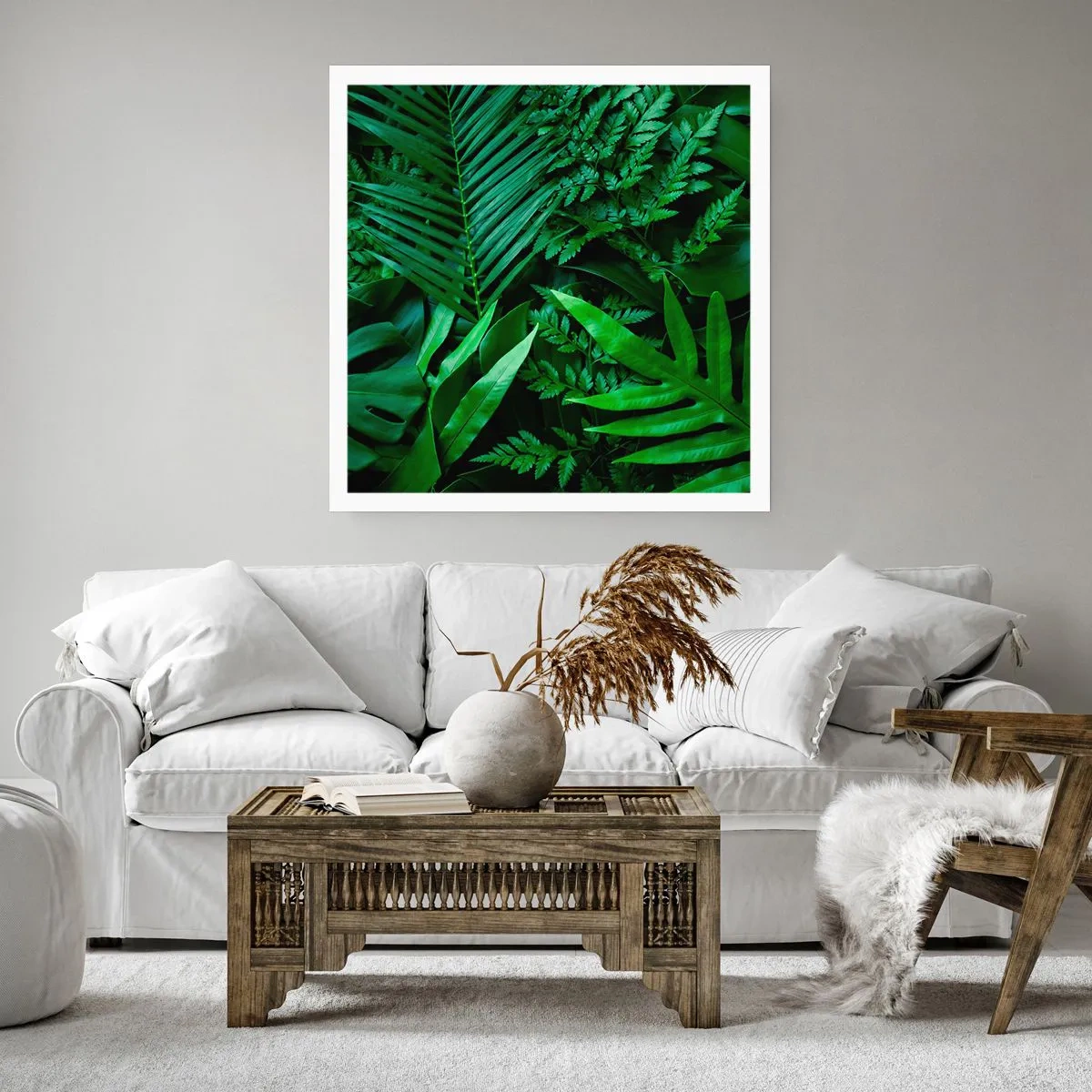Poster - Eingebettet ins Grüne - 50x50 cm
