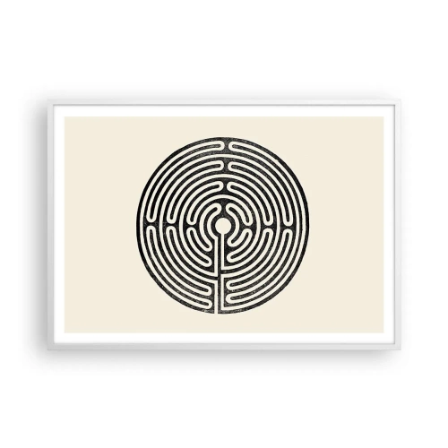 Poster in einem weißen Rahmen - Geheimnisvolle Ordnung - 100x70 cm