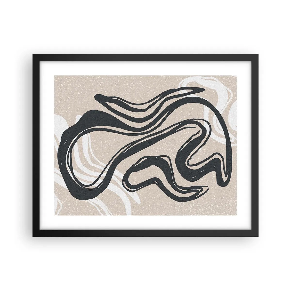 Poster in einem schwarzem Rahmen - Vervielfachter Ausdruck - 50x40 cm