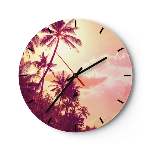 Wanduhr - Glasuhr - Du musst auswählen - 40x40 cm