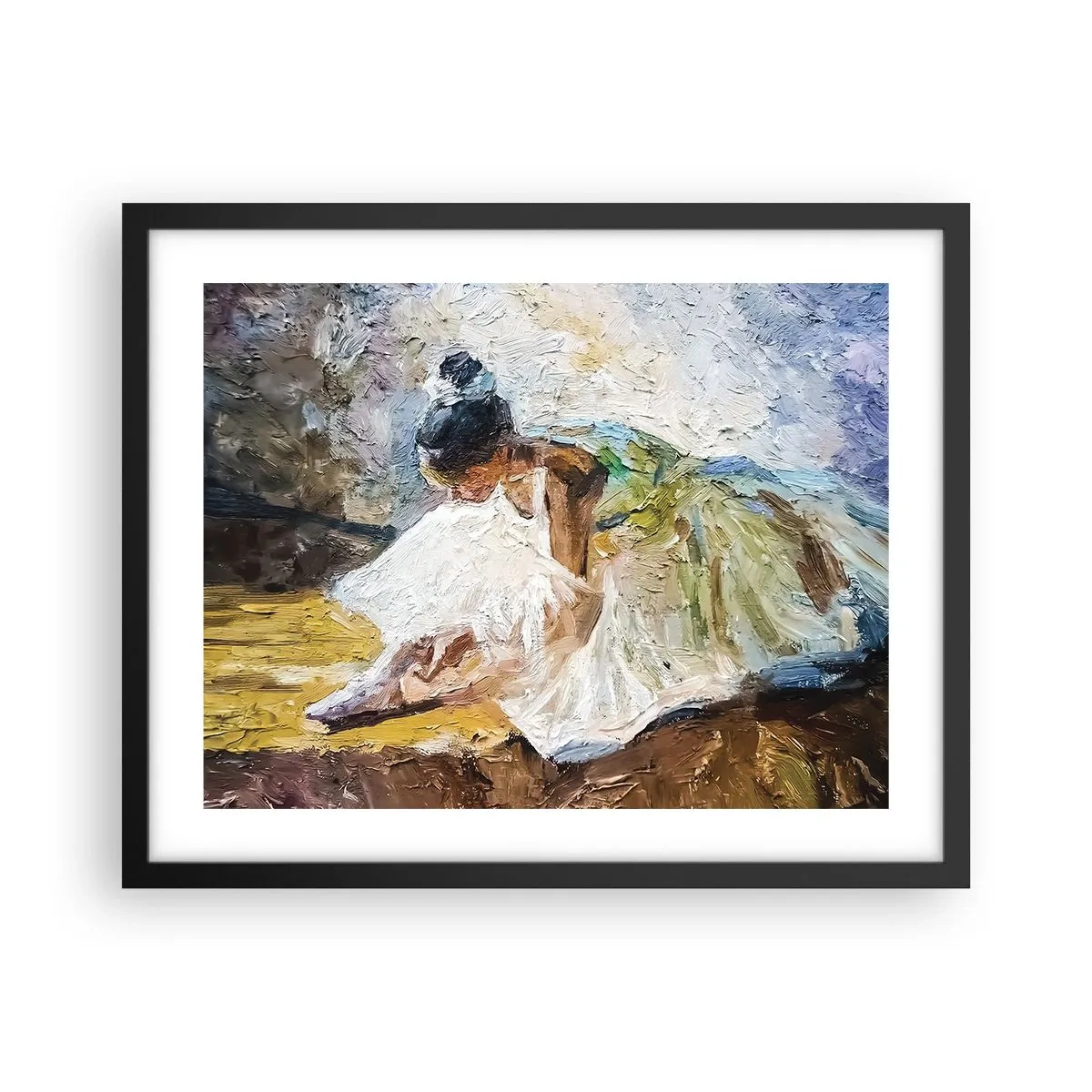 Poster in einem schwarzem Rahmen - Aus einem Gemälde von Degas - 50x40 cm