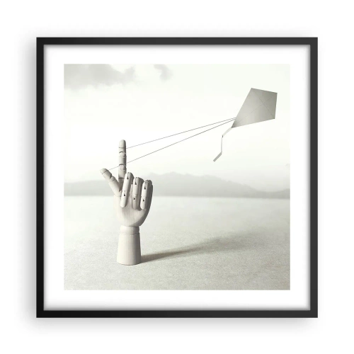 Poster in einem schwarzem Rahmen - Kraftprobe - 50x50 cm