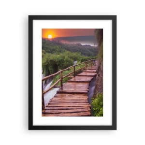 Poster in einem schwarzem Rahmen - Schönheit jenseits des Glaubens - 30x40 cm