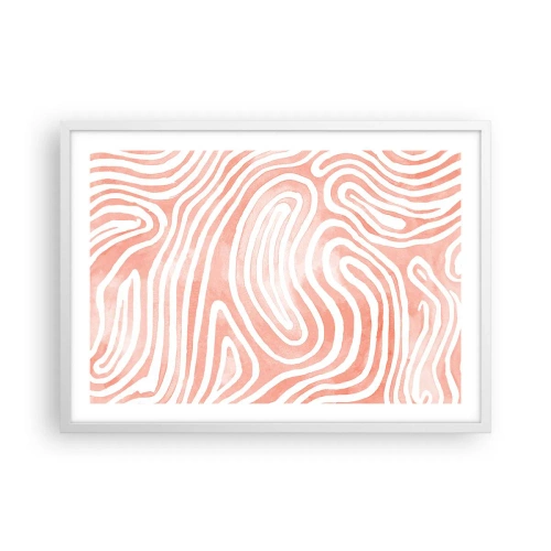 Poster in einem weißen Rahmen - Im Korallenlabyrinth - 70x50 cm