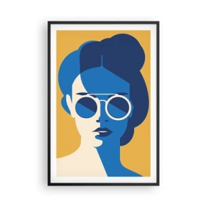 Poster in einem schwarzem Rahmen - Urlaubslook - 61x91 cm
