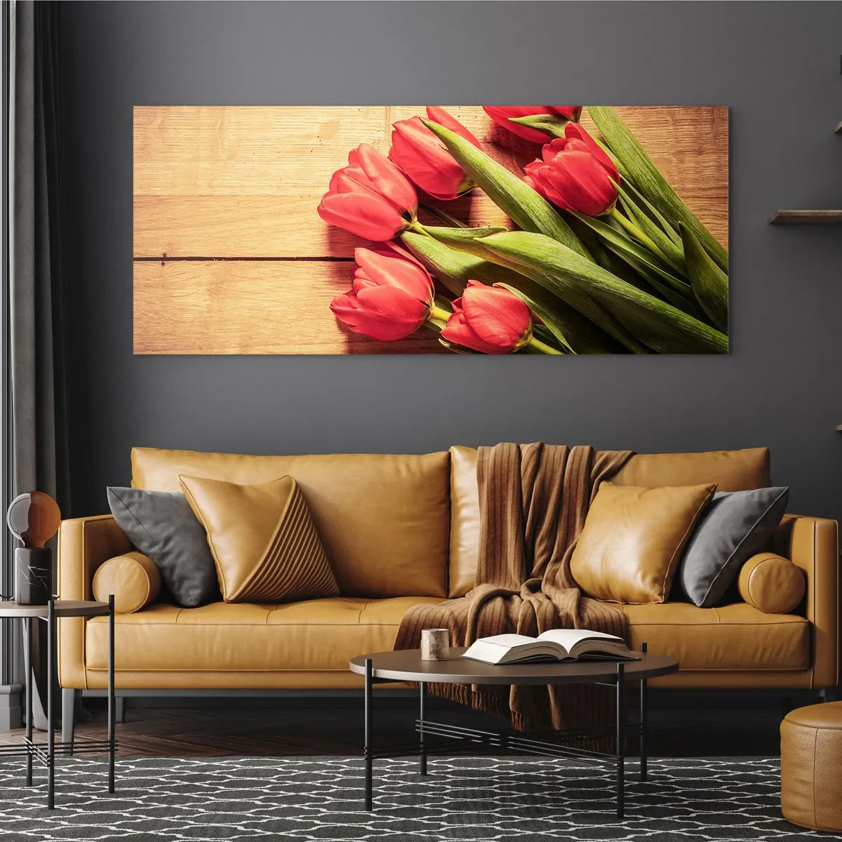 Glasbild - Bild auf glas - Frühlingsgeständnis - 100x40 cm