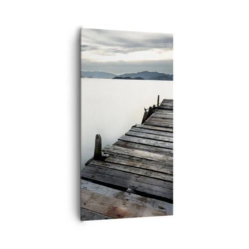 Bild auf Leinwand - Leinwandbild - Tauchen Sie ein in Ruhe - 65x120 cm