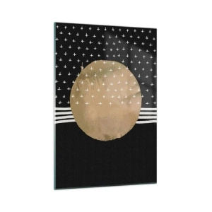 Glasbild - Bild auf glas - Komposition: Galaxienflagge - 70x100 cm