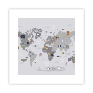 Poster - Sag mir wo du herkommst ... - 30x30 cm